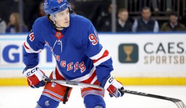 Highly touted prospect Gabe Perreault benched in Rangers' loss