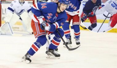 Gabe Perreault looking to stick with Rangers this season