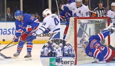 Rangers botch chance at momentum with loss to Maple Leafs