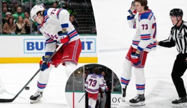 Matt Rempe brought 'big impact' before ejection in Rangers return