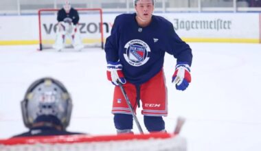 Carey Terrance thrilled to be reuniting with former junior hockey teammate on Rangers