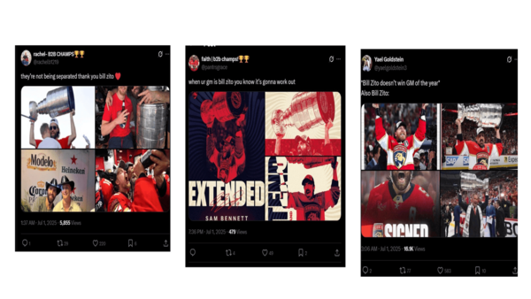 Fans celebrated the $6.1 million AAV extension signed by Aaron Ekblad and also the deal of Sam Bennett ( Image Via Twitter) NHL-Fans celebrated the $6.1 million AAV extension signed by Aaron Ekblad and also the deal of Sam Bennett.