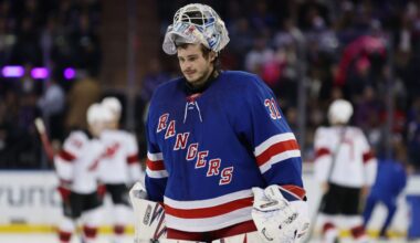 Rangers goalie Igor Shesterkin to start Thursday against Devils