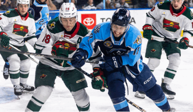 ADMIRALS DEFEAT WILD 4-1 IN MILWAUKEE