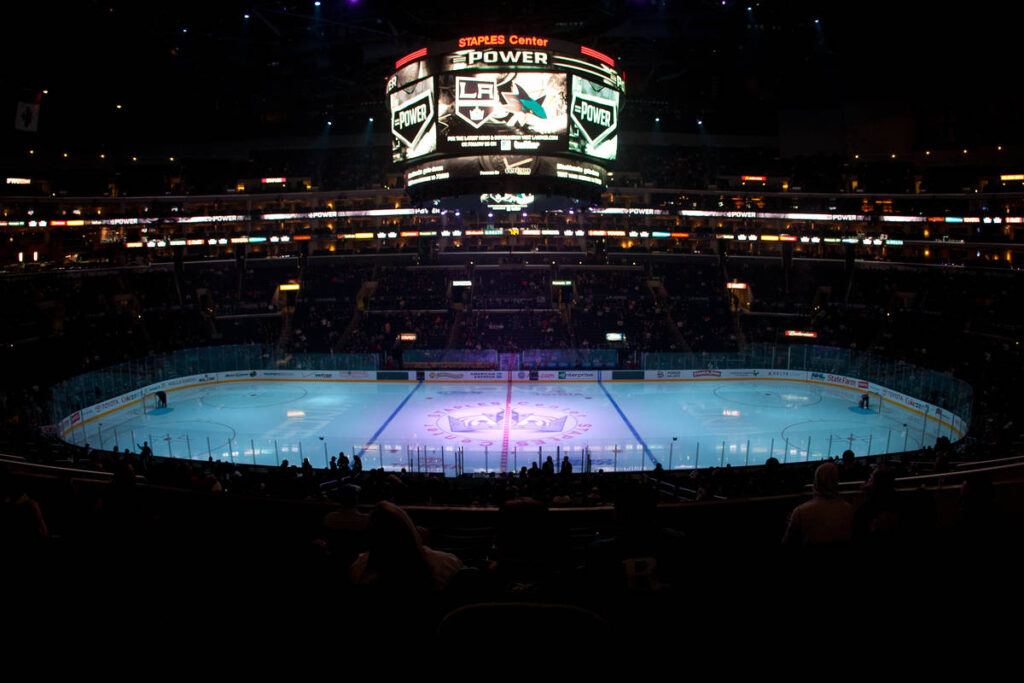 Image shows the LA Kings hosting Skate For L.A. Strong