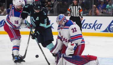 Jonathan Quick's shutout streak continues as Rangers stymie Kraken
