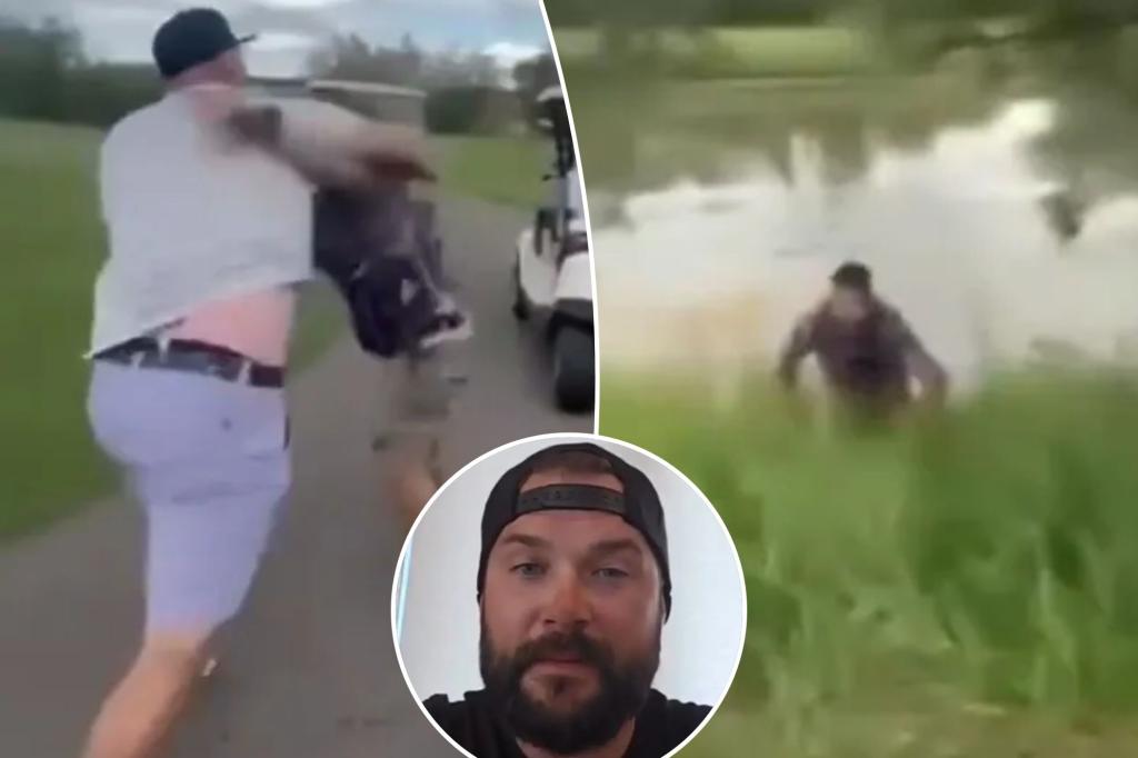 Golfer who got dumped in pond by ex-NHLer Nick Tarnasky breaks silence