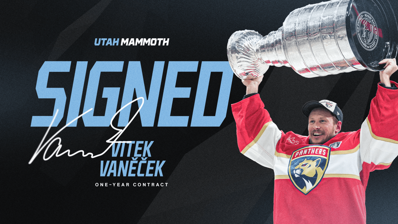 Utah Signs Goaltender Vitek Vaněček to One-Year Contract