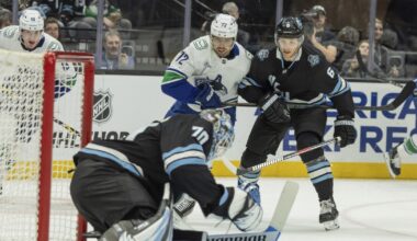 Guenther’s power-play goal late in 3rd period lifts Utah past Canucks 2-1