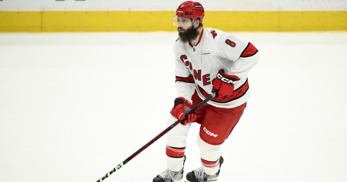 Defenseman Brent Burns joins the Colorado Avalanche in NHL free agency