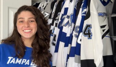 'Jersey Girl' is a Bolts superfan with the team uniforms to prove it