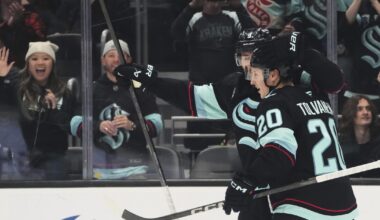 Tolvanen scores early, late to lead Kraken to 4-2 win over Utah
