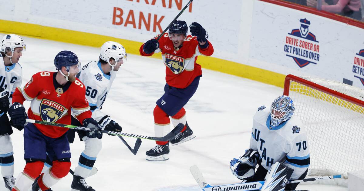 Bennett scores twice and Panthers top Utah 2-1 in OT