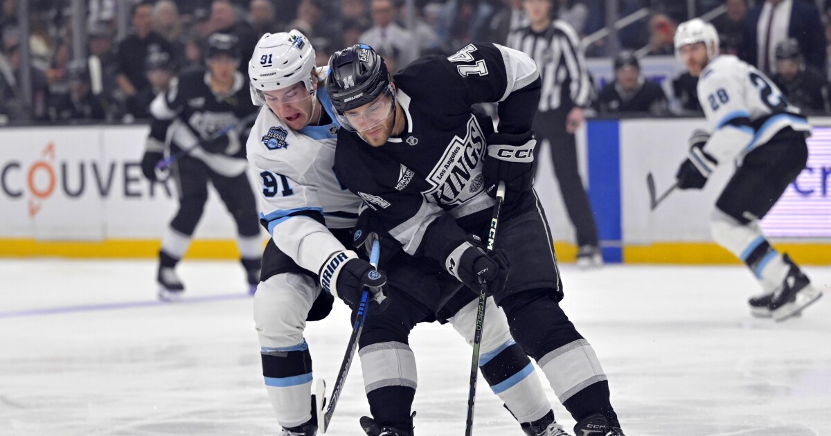 Hayton’s hat trick not enough as Utah falls to LA Kings 5-3