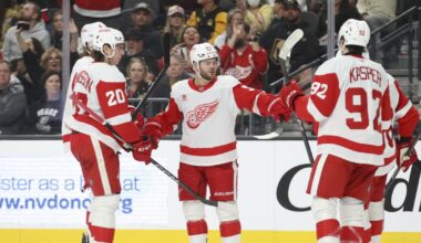 Red Wings coast to 5-1 win over Utah, snap six-game road skid