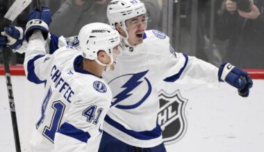 Lightning beat the Capitals 3-1 for their 8th win in a row