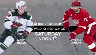 Watch the Detroit Red Wings vs. Minnesota Wild this Saturday on Channel 7