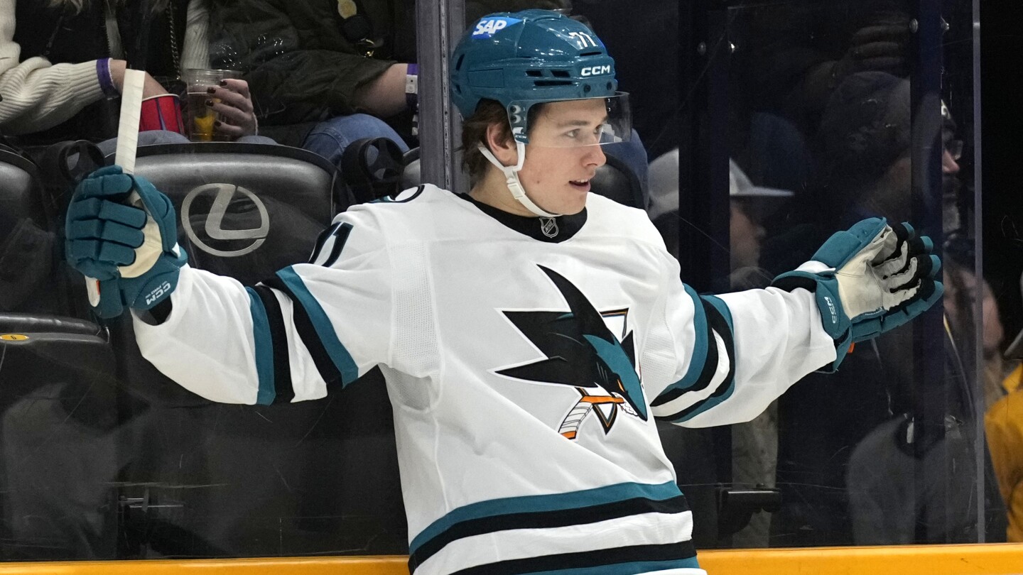 Rookie No. 1 pick Macklin Celebrini stays upbeat in finding positives amidst Sharks' losing season