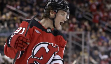 Mercer scores 2 as Devils beat Bruins 5-1 to snap four-game skid