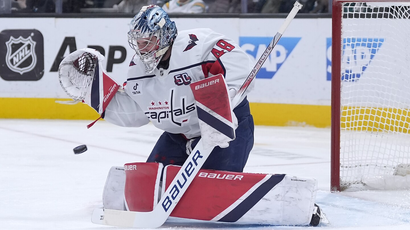 Capitals goalie Logan Thompson leaves game at Hurricanes because of injury. He'll be reevaluated