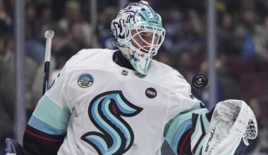 Jared McCann has 2 goals and an assist in the Kraken's 5-1 victory the Sharks