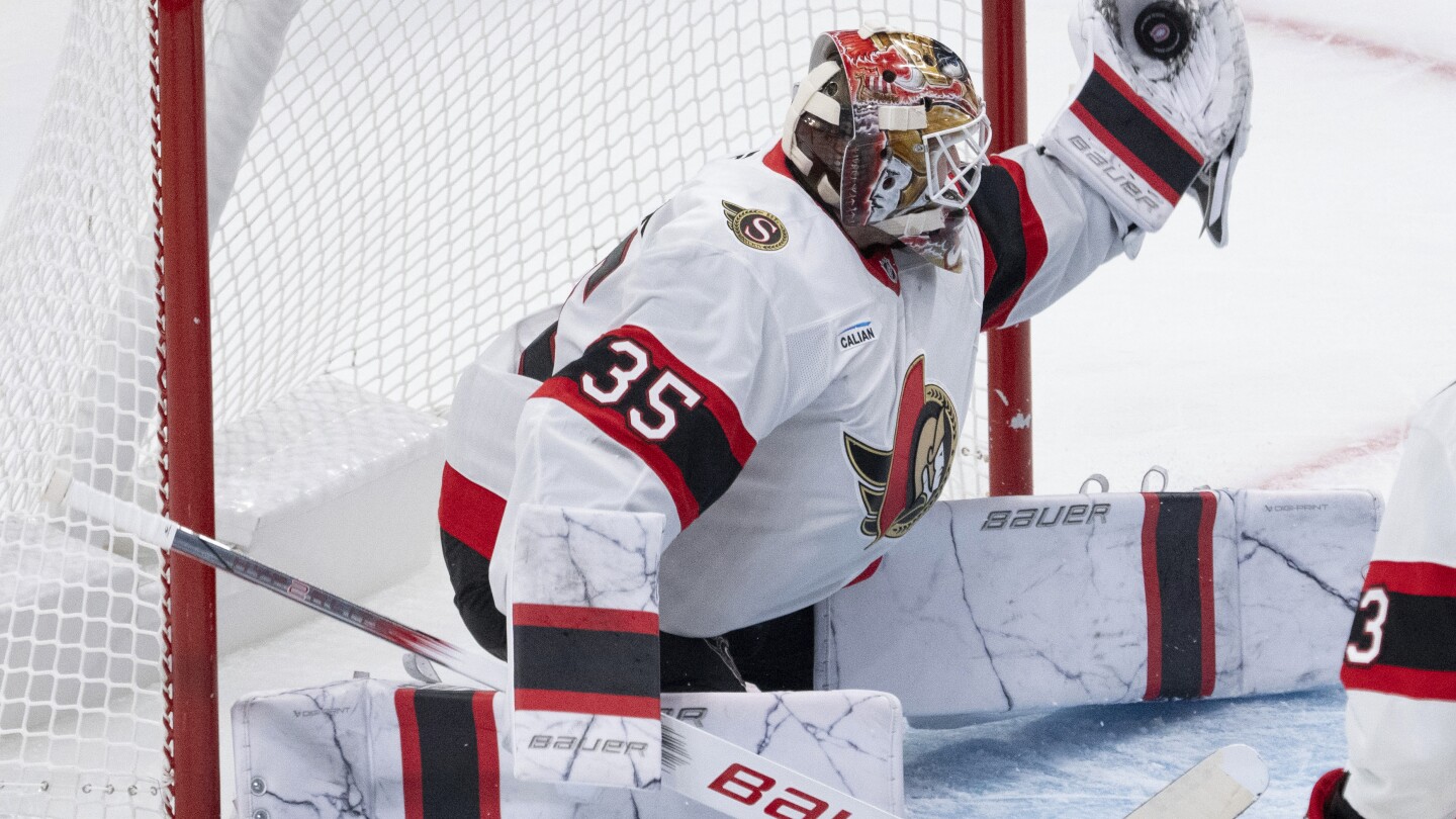 Senators sign goalie Ullmark to four-year contract extension worth $33 million