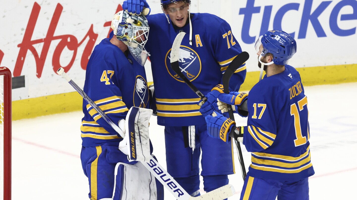 Kulich scores 2 in Sabres 7-3 win over Penguins. Crosby breaks Gretzky's point-per-game seasons mark