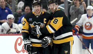 Crosby breaks Lemieux's Penguins career assists record in 3-2 victory over the Islanders
