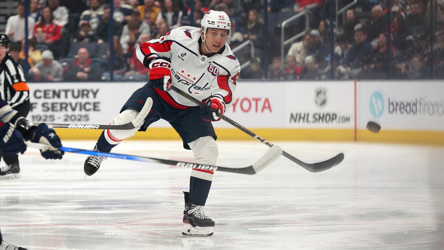 Capitals defenseman Martin Fehervary is out for the playoffs after having knee surgery
