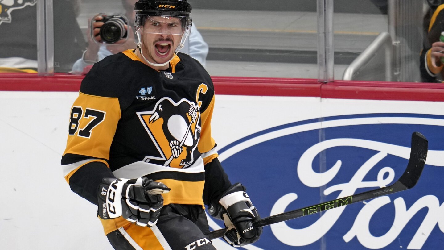 Sidney Crosby scores 600th career NHL goal, but Penguins fall to Utah 6-1