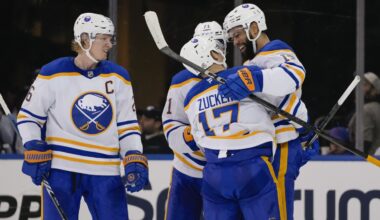 Dahlin scores as the Sabres beat Shesterkin and the Rangers 6-1