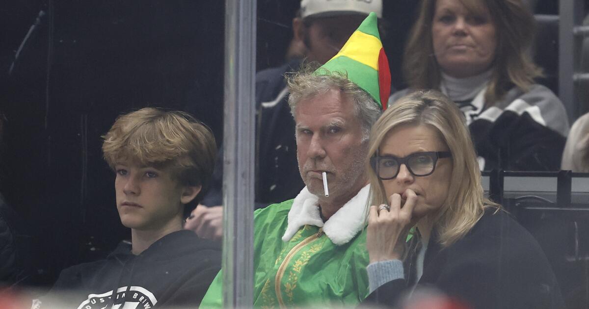 Will Ferrell brings back Buddy the Elf as smoking, drinking hockey fan