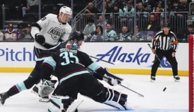 Samuel Helenius has two goals as Kings defeat the Seattle Kraken