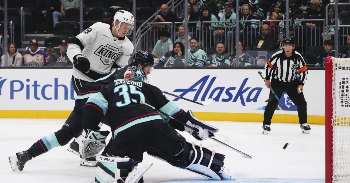 Samuel Helenius has two goals as Kings defeat the Seattle Kraken