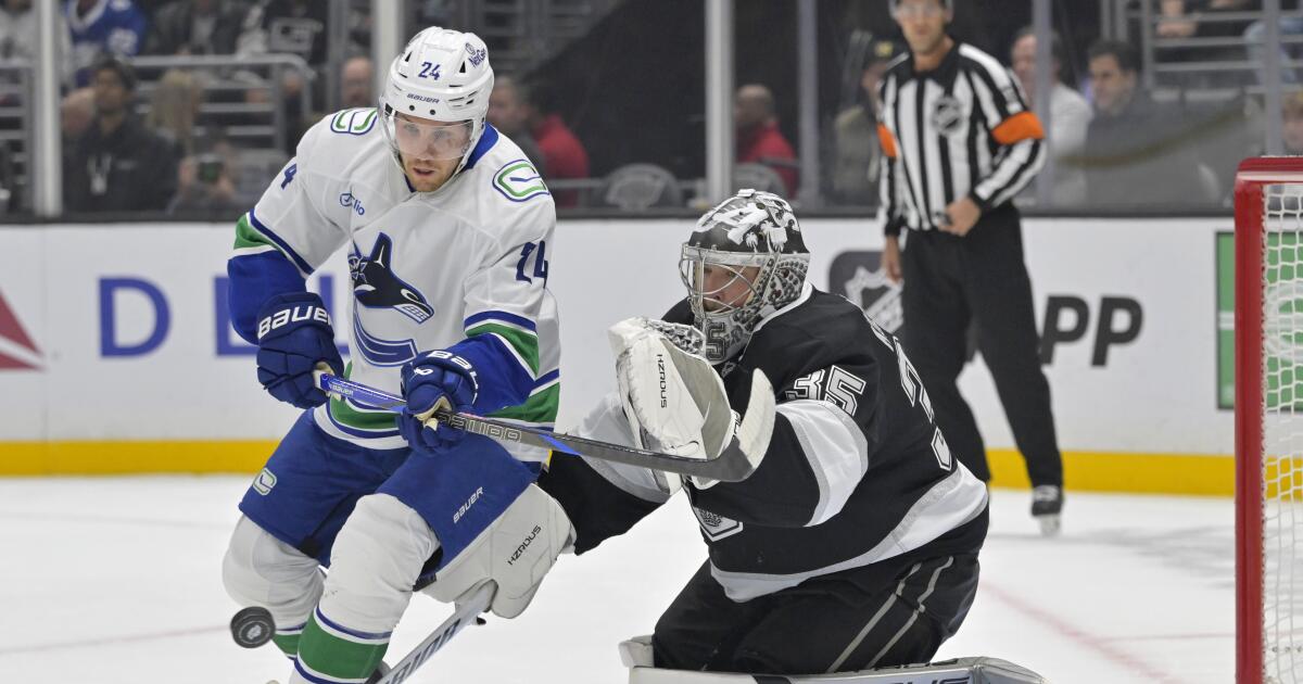 Kings' Tanner Jeannot suspended for hit on Canucks' Brock Boeser