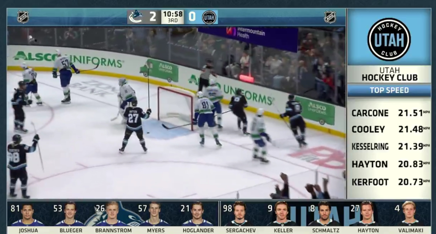 Utah Hockey Club alternate broadcast reverse-jinxed a goal