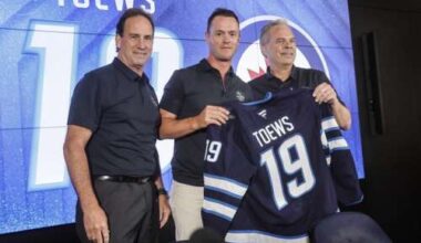 Jonathan Toews is grateful and excited to play again after signing with his hometown Winnipeg Jets