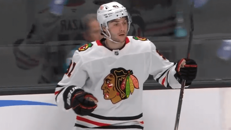 Frank Nazar Shines in Blackhawks Loss to Sharks