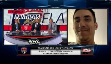 NHL Tonight: Tomas Nosek talks resigning with Panthers