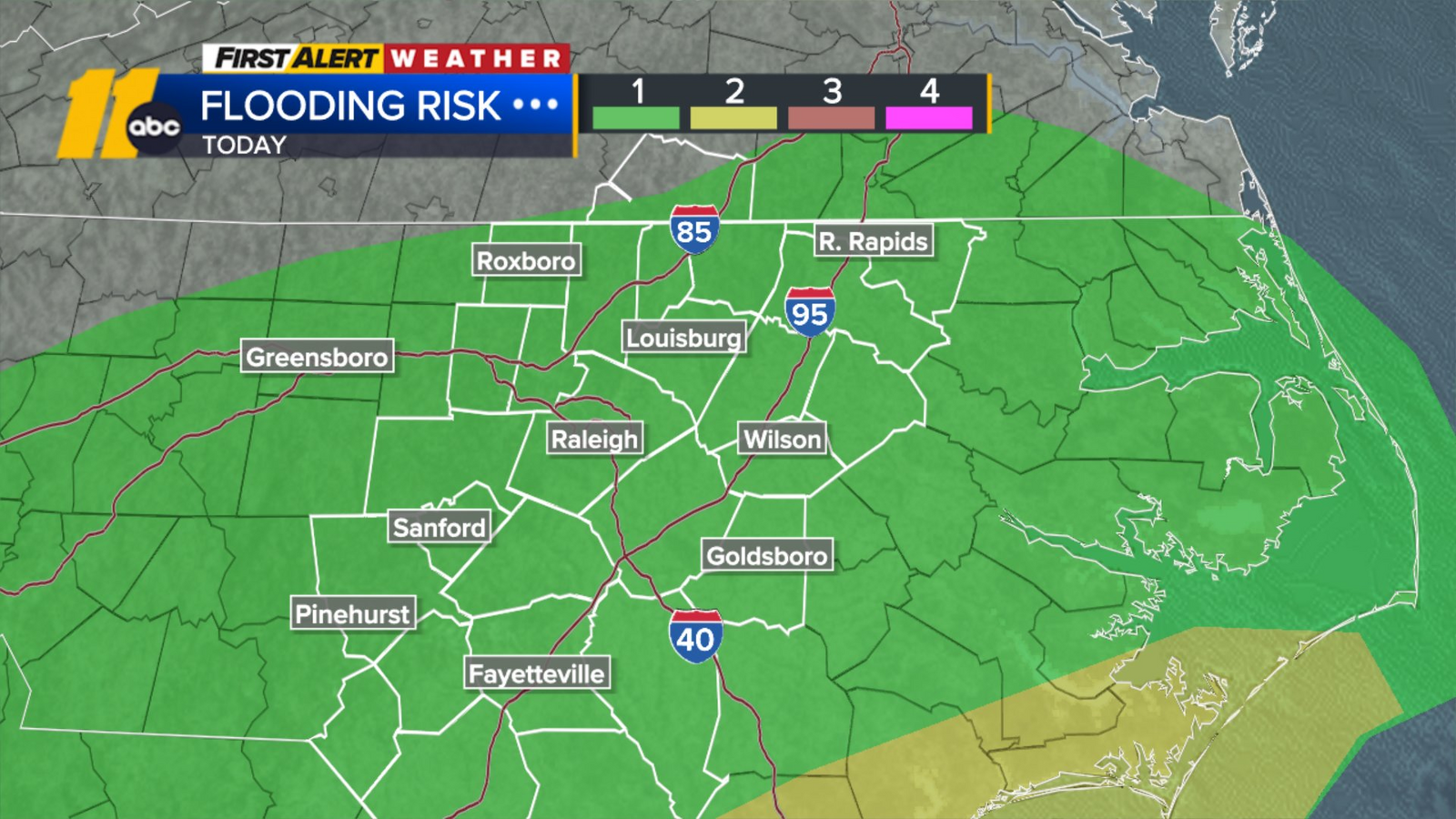 NC Weather Forecast for Raleigh, Durham and Fayetteville, North Carolina