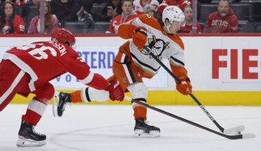 Ducks' Trevor Zegras suspended 3 games for his hit to the head of the Red Wings' Michael Rasmussen