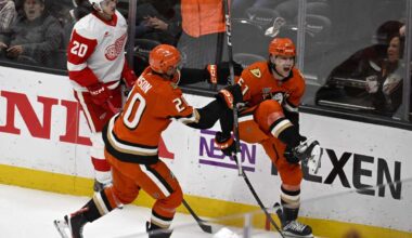 Cutter Gauthier finally scores for the Anaheim Ducks, and everybody thinks more goals are on the way