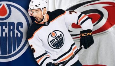 Evan Bouchard Oilers Hurricanes trade