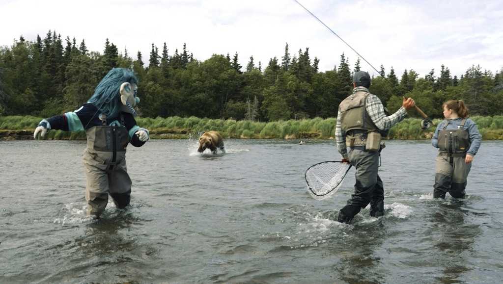Seattle NHL team's mascot has close encounter with bear