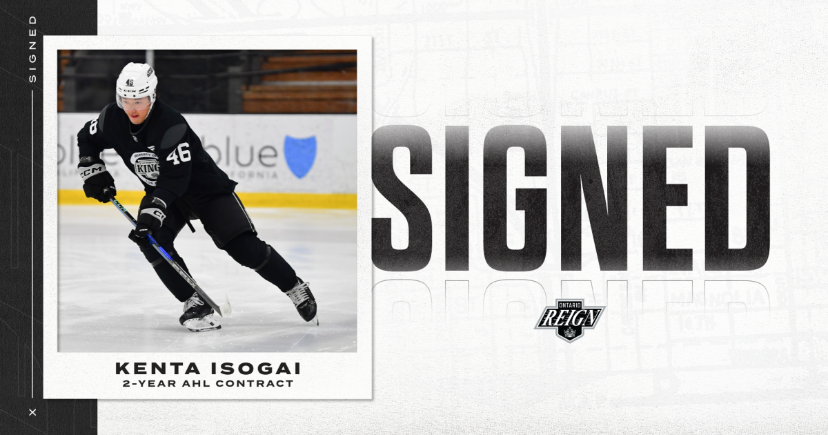 Ontario Reign | Reign Sign Kenta Isogai to 2-Year AHL Contract