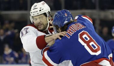 Jacob Trouba isn't pleased with the Rangers' handling of his departure in a trade with Anaheim