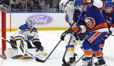 Jordan Binnington shuts out Devils and sets a Blues franchise record with his 152nd victory