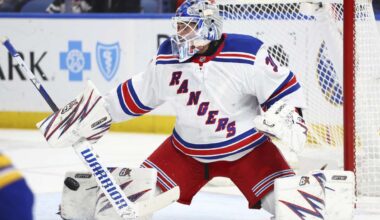 Rangers goalie Igor Shesterkin pulled after allowing five goals to Kings