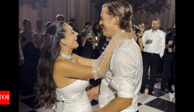 Montreal Canadiens goalie Samuel Montembeault marries longtime girlfriend Daryanne Ayotte in Montreal | NHL News