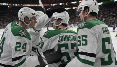 Stars defenseman Miro Heiskanen injured after big hit in 4-3 win over the Golden Knights
